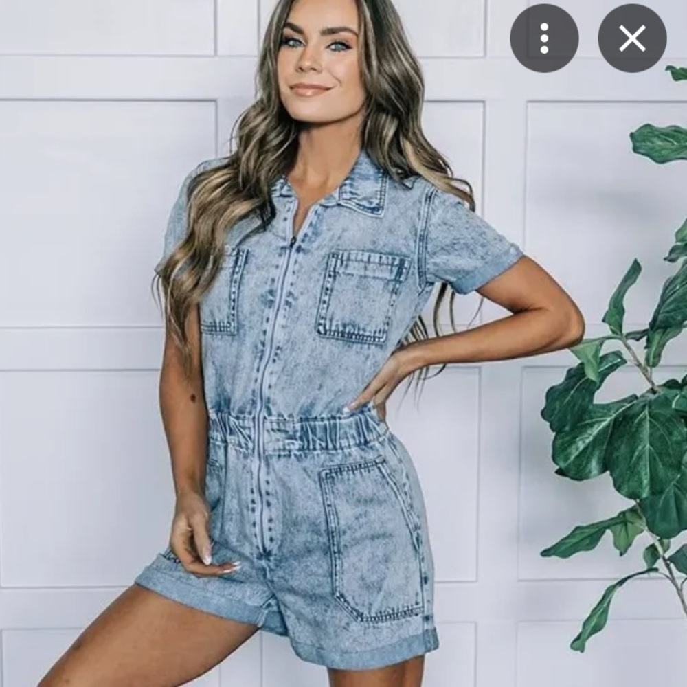 Kancan Denim Romper